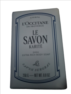 L'OCCITANE Le Savon Karité Bar Soap - White and Blue Accents